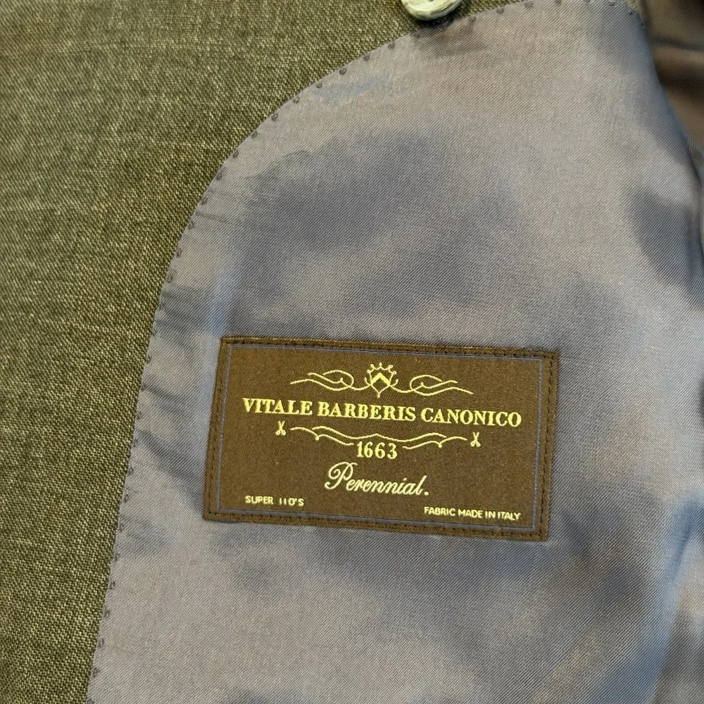 Suitsupply Lazio Int. Single Breasted Vitale Barberis Wool Blazer, Drk Gray, 38S